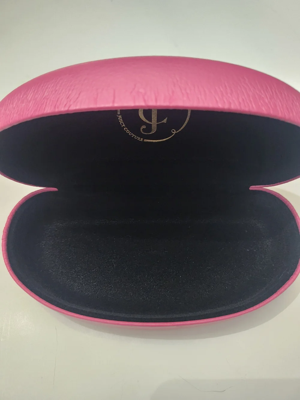 Juicy Couture Pink Embossed Logo Clam Shell Hard Case Sunglasses Glasses